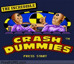 Incredible Crash Dummies, The online game screenshot 1