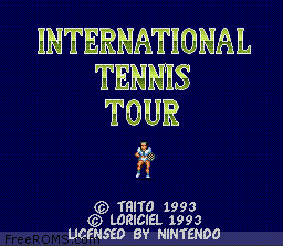 International Tennis Tour online game screenshot 1