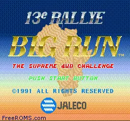 Jaleco Rally - Big Run - The Supreme 4WD Challenge-preview-image