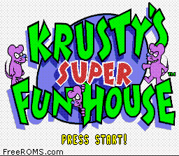 Krusty's Super Fun House online game screenshot 2