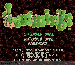 Lemmings online game screenshot 2