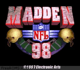 Madden NFL '98 online game screenshot 2