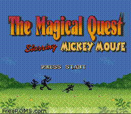 Magical Quest Starring Mickey Mouse, The game screenshot 1 Magical Quest Starring Mickey Mouse, The online game screenshot 1