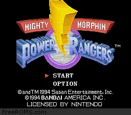 Mighty Morphin Power Rangers online game screenshot 2
