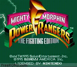 Mighty Morphin Power Rangers - The Fighting Edition online game screenshot 2