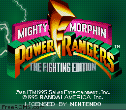 Mighty Morphin Power Rangers - The Fighting Edition game screenshot 1 Mighty Morphin Power Rangers - The Fighting Edition online game screenshot 1