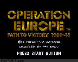 Operation Europe - Path to Victory 1939-45 game screenshot 1 Operation Europe - Path to Victory 1939-45 online game screenshot 1