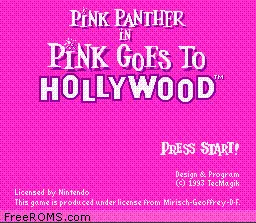 Pink Panther in Pink Goes to Hollywood online game screenshot 2