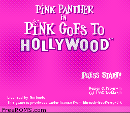 Pink Panther in Pink Goes to Hollywood online game screenshot 1