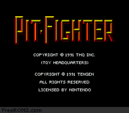 Pit Fighter online game screenshot 1