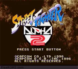 Street Fighter Alpha 2 online game screenshot 1