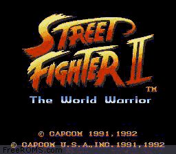 Street Fighter II - The World Warrior game screenshot 1 Street Fighter II - The World Warrior online game screenshot 1