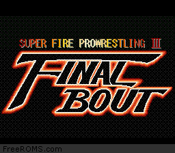 Super Fire Pro Wrestling III - Final Bout game screenshot 1 Super Fire Pro Wrestling III - Final Bout online game screenshot 1