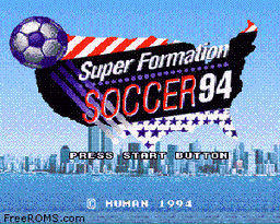 Super Formation Soccer 94 online game screenshot 1