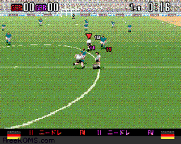 Super Formation Soccer 94 online game screenshot 1