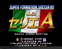 Super Formation Soccer 95 - della Serie A game screenshot 1 Super Formation Soccer 95 - della Serie A online game screenshot 1