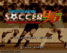 Super Formation Soccer 96 - World Club Edition online game screenshot 1