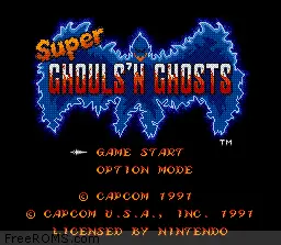 Super Ghouls 'N Ghosts online game screenshot 1