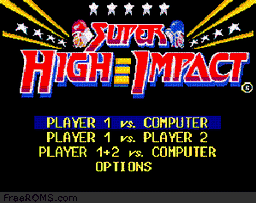 Super High Impact online game screenshot 1