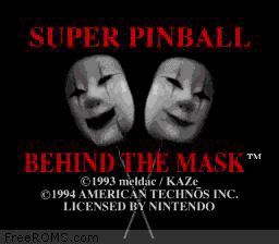 Super Pinball - Behind the Mask online game screenshot 1