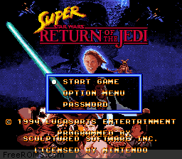 Super Star Wars - Return of the Jedi online game screenshot 1