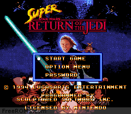 Super Star Wars - Return of the Jedi game screenshot 1 Super Star Wars - Return of the Jedi online game screenshot 1