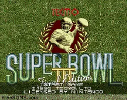Tecmo Super Bowl III - Final Edition online game screenshot 1