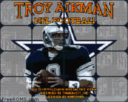 Troy Aikman NFL Football game screenshot 1 Troy Aikman NFL Football online game screenshot 1
