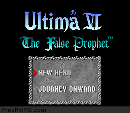 Ultima VI - The False Prophet game screenshot 1 Ultima VI - The False Prophet online game screenshot 1