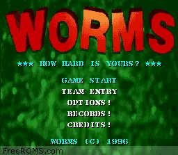 Worms online game screenshot 2
