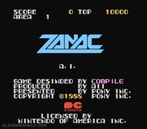 Play Zanac NES Online